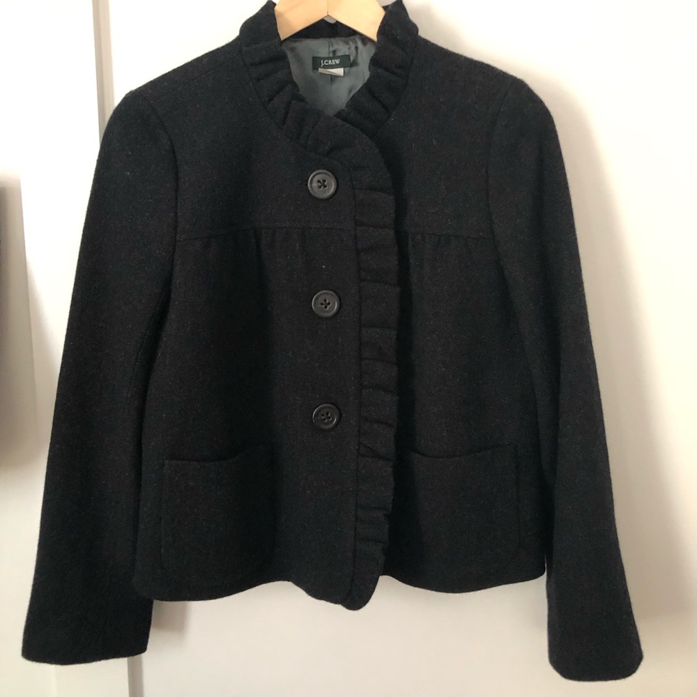 J Crew Luxe Donegal Fiona Wool Coat Sz 10